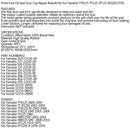 Gabel Simmerring Satz mit Staubkappen für Yamaha TTR125 TY125 YBR125 DT125 74-14