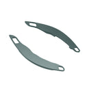 Steering wheel shift paddles for Mitsubishi ASX 2013-15, aluminum gray