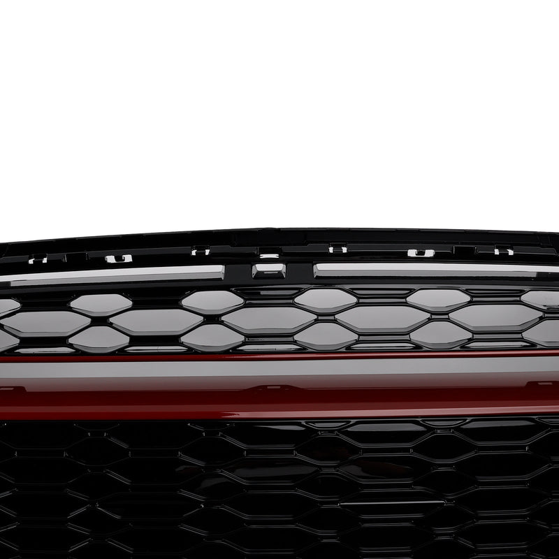 Ab 2014 MINI F56 3-Türer Schrägheck Cooper S, Cooper SD GP-Style Glanzschwarzer Frontgrill mit roter Zierleiste