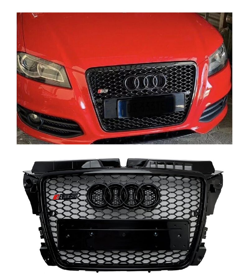 2008-2013 Audi A3 8P RS3 stylowa kratka o strukturze plastra miodu na przedni zderzak