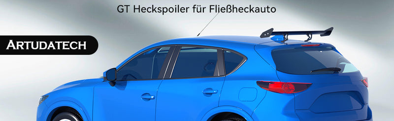 Universal Hatch Alumínio Ajustável GT Asa Traseira Spoiler Preto 14 #