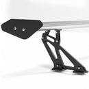 Alerón trasero universal de aluminio para sedán GT, color plateado