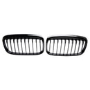 Grade de radiador preta brilhante, grade de barra dupla de rim para BMW Série 2 F45 F46 2015-18