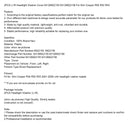 2001-2006 Mini Cooper R50 R52 R53 L+R Lyskasterdeksel 63126922155