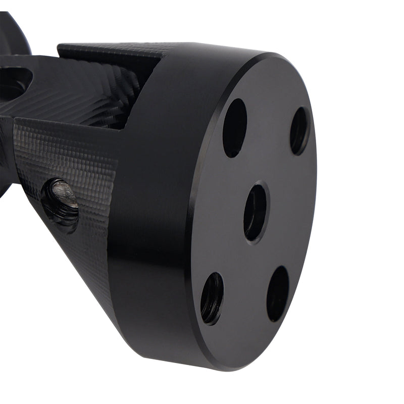 CNC ALUMINUM MINI HANDLEBAR BAR END MIRROR SET D=35MM BLACK FOR PIAGGIO / VESPA