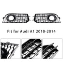 2010–2014 Audi A1 Frente -Piso Rod Honeycomb nevoeiro Cooler Grille Tampa preta