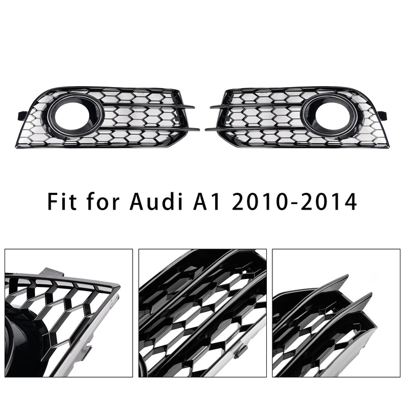 2010–2014 Audi A1 Frente -Piso Rod Honeycomb nevoeiro Cooler Grille Tampa preta