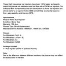 1 szt. Wtryskiwacz paliwa EAT320 pasuje do Mitsubishi Colt 1.3L Lancer 1.6L ASX 1465A331