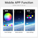 4Pcs LED Chassis Light Modified With Fantasy Ambient Light APP Controller 90cm*2+120cm*2