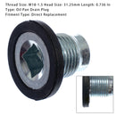 Ölablassschraube für Motorölwanne 101284 für Dodge RAM 2500, 3500, 4500 und 5500 Pickups (2002–2018)