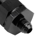 Adaptador de filtro de sistema de combustible en línea AN6 negro con elemento filtrante de 30 micrones