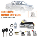 Tenningsbryter Dørlåssett med 2 nøkler K9810-2S806 for Nissan Navara D22 1997-2006