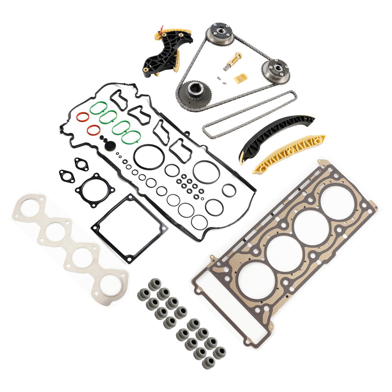 2003/07-2007/02 Mercedes-Benz C-klasseW203 C 200 CGI COMPRESSOR TIMING CHAINS SET &amp; CAMSHAFT SPROCKETS &amp; HEAD GASKET SET 2710500647