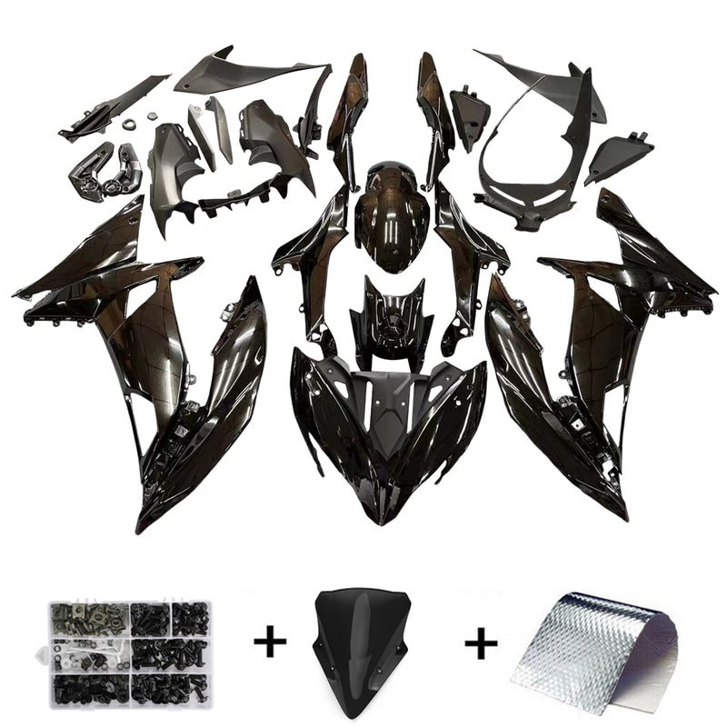 Injection Fairing Kit Plast Fit för Kawasaki Ninja 650 EX650 2017-2019 Gloss Black