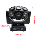 180W cabeza móvil 18 LED haz giratorio DMX luz de escenario RGBW DJ efecto de fiesta