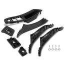 7x Schwarz Innen Tür Panel Griff Pull Trim Abdeckung Für BMW 5 Series F10 F11 10-16