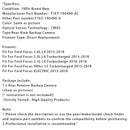 Rückfahrkamera Einparkhilfe für Ford Focus 2015-2018 F1ET-19G490-AC