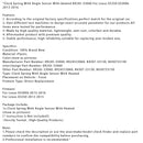 2013-2016 Lexus ES300h Wickelfeder mit Winkelsensor, beheizt, Teilenummer 89245-33060