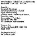 1998-2002 Honda Accord SE EX LX 2,3 l Drosselklappengehäuse 16400-PAA-A61