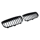 Grade de radiador preta brilhante, grade de barra dupla de rim para BMW Série 2 F45 F46 2015-18