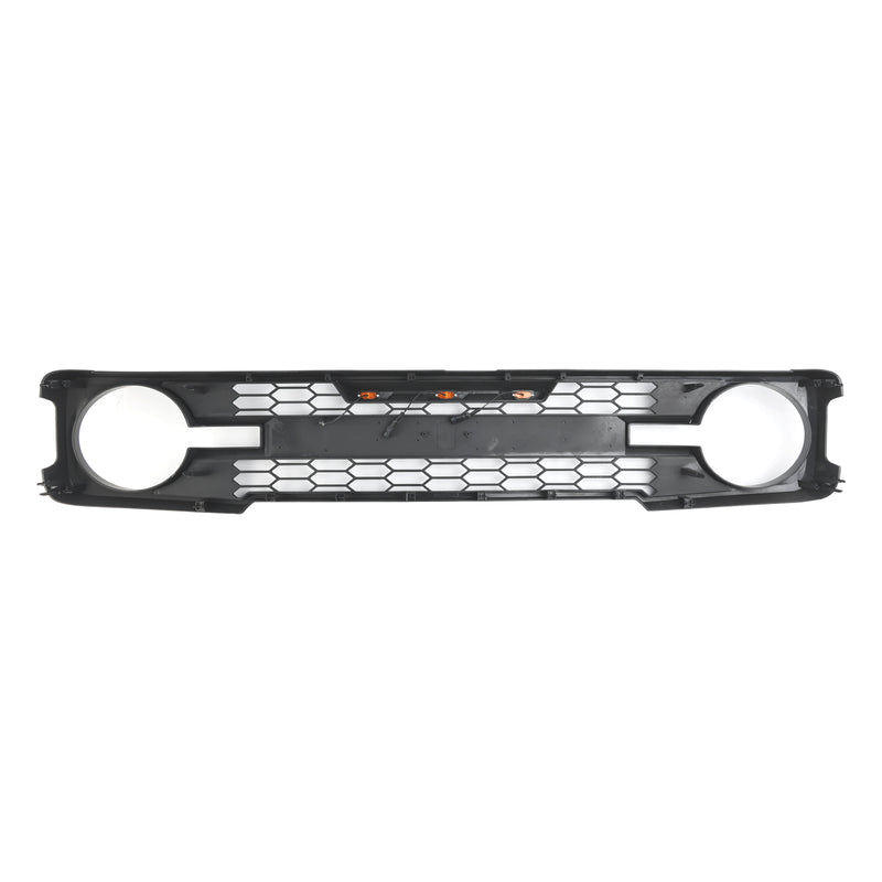 Schwarzer Frontgrill mit LED-Licht passend für Ford Bronco 2021–2023