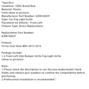 2013–2016 Seat Ibiza MK4 Nebelscheinwerfergitter, linke Seite, 6J0853665F