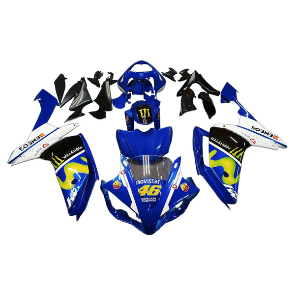 Injection Fairing Kit Bodywork Plast ABS passform för Yamaha YZF-R1 2007-2008