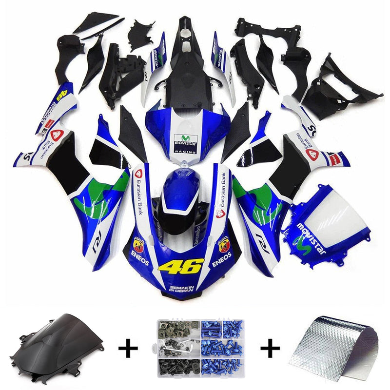 2020-2024 Yamaha YZF-R1 insprutningsskyddssats kropp plast ABS