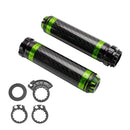 7/8 ""/22Mm Motorrad Lenker Handgriffe Carbon Universal Grün Für Motorrad Silber