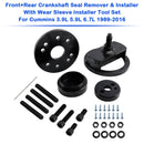 1989-2016 Cummins 3,9 L, 5,9 L, 6,7 L, verktøy for å fjerne og installere veivakselforseglingen foran og bak