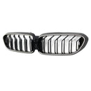 2017–2020 BMW 5 -sarja G30 G31 Doublellame Front Munuaisten säleikkö, kiiltävä musta