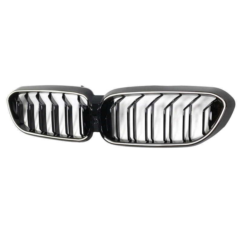 2017–2020 BMW 5 -sarja G30 G31 Doublellame Front Munuaisten säleikkö, kiiltävä musta