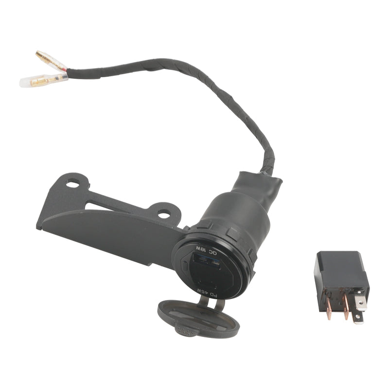 2022-2024 Honda Rebel CMX300 CMX500 12V lader USB+C Type Rask