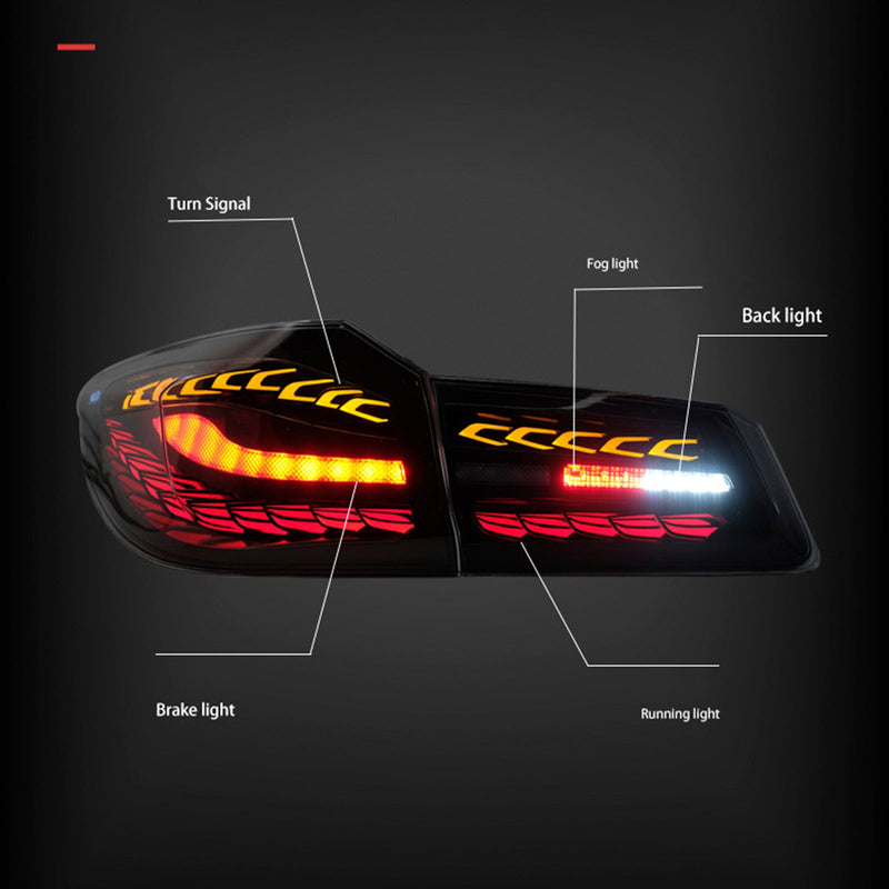 2018–2020 BMW 5 G30 G38 L&R tonet LED baglygter, baglys modul 63217376469 63217376470