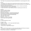 2015-2023 Jeep Renegade Rücklichthalterung hinten rechts und Steckerbirne 68270837AA