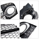 2011–2014 Audi TT MK2 S-Line TTS-kromin etukerroksen sauvan sumuvalot jäähdytin säleikkö