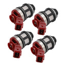 Paquete de 4 inyectores para Nissan D21 XE Pickup 2.4L 93-95 JS40-1 16600-72P00