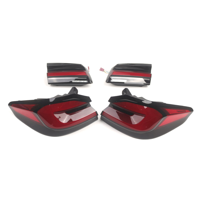 2018–2020 BMW 5 -serie G30 G38 L & R Red LED baklys Turn lysmodul