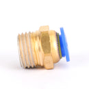 10 stk 6 mm 1/4" pneumatisk tryklufttilslutningsstiktilslutningsstik