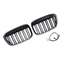 2016–2019 Passend für BMW X1 F48 F49 Frontgrill, zweireihig, glänzend schwarz