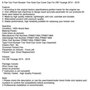 EIN Paar Auto Vorderen Stoßfänger Tow Haken Auge Abdeckung Kappe Für VW Touarge 2014 - 2018