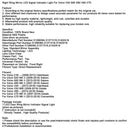 Rechts Außenspiegel LED Signal Kontrollleuchte Für Volvo V40 S60 S80 V60 V70