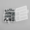 158 deler - kledningsskrue i titan aluminium M5/M6 skruesett