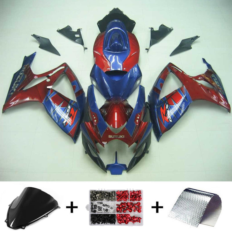 2006-2007 K6 Suzuki GSXR 600/750 insprutningsskyddssats kropp plast