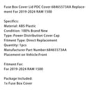 2019-2024 RAM 1500 Sicherungskastendeckel PDC-Abdeckung 68465573AA Ersatz