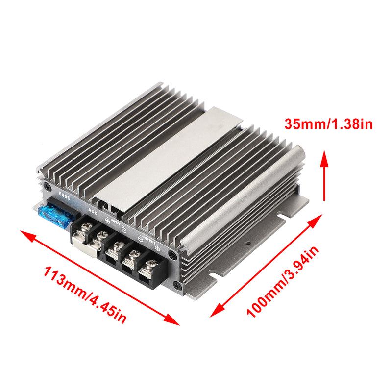 DC spenningsomformer spenningsregulatormodul trappe ned buck 72V til 12V 20A 240W