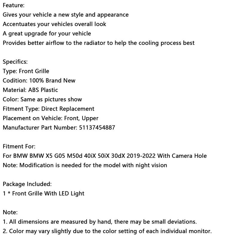 2019-2022 BMW X5 G05 FrontNGEL Black M-Performance