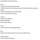 Untere Bauchwannenverkleidungen Schutzverkleidung für Street Triple 765 R/RS 2020-2022