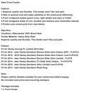 2014-2024 Touring Electra Glide Ultra Limited Steel Front Fender Mudguard