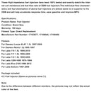 4 STÜCKE Kraftstoffinjektor 17109450 Passend für Daewoo Lanos 1997-2004 Passend für Nexia 1995-1997